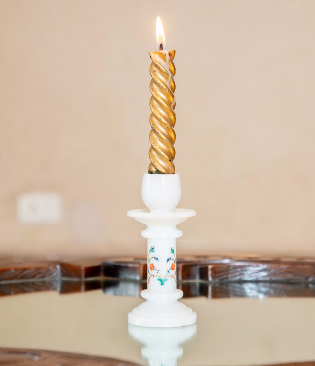 Marble Candle Holder Agra