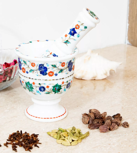 Marble Mortar & Pestle