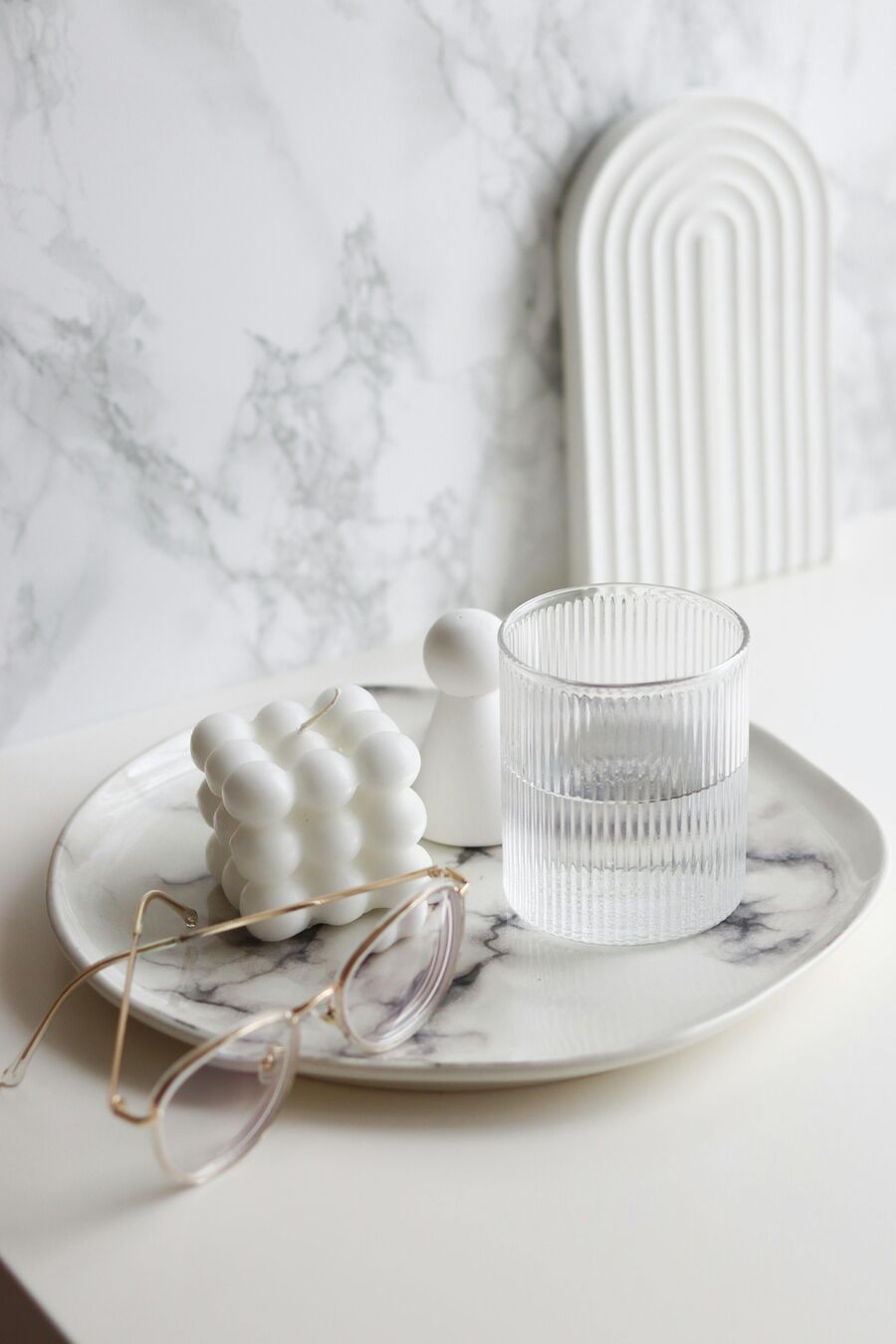 Marble Tray with Handles
